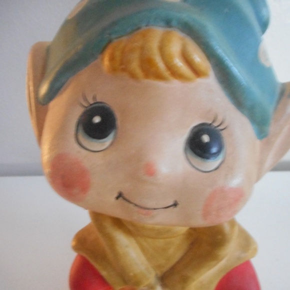 Vintage Chalkware or ceramic Elf Bank Carnivalware - Picture 5 of 7